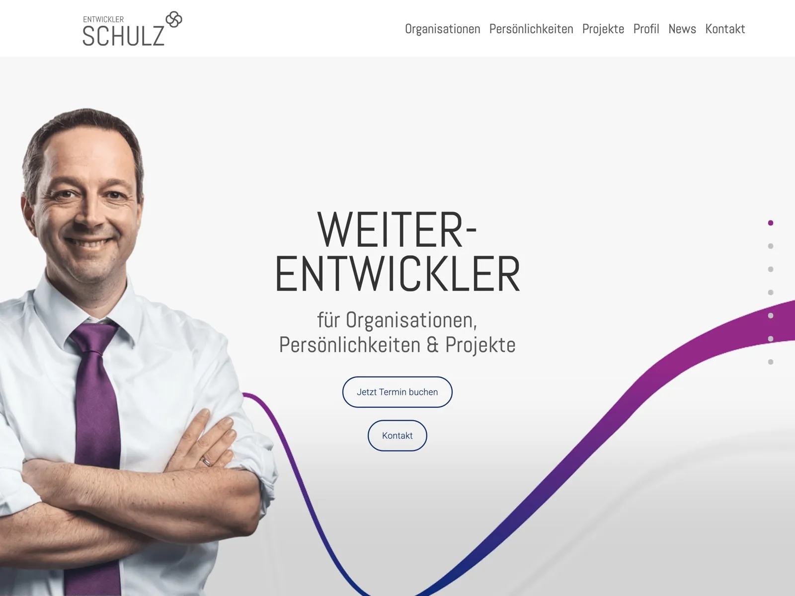 Startseite von Entwickler Schulz